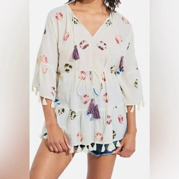 Roberta Roller Rabbit Sand Dollar Dye Dita Tunic - Picture 1 of 8